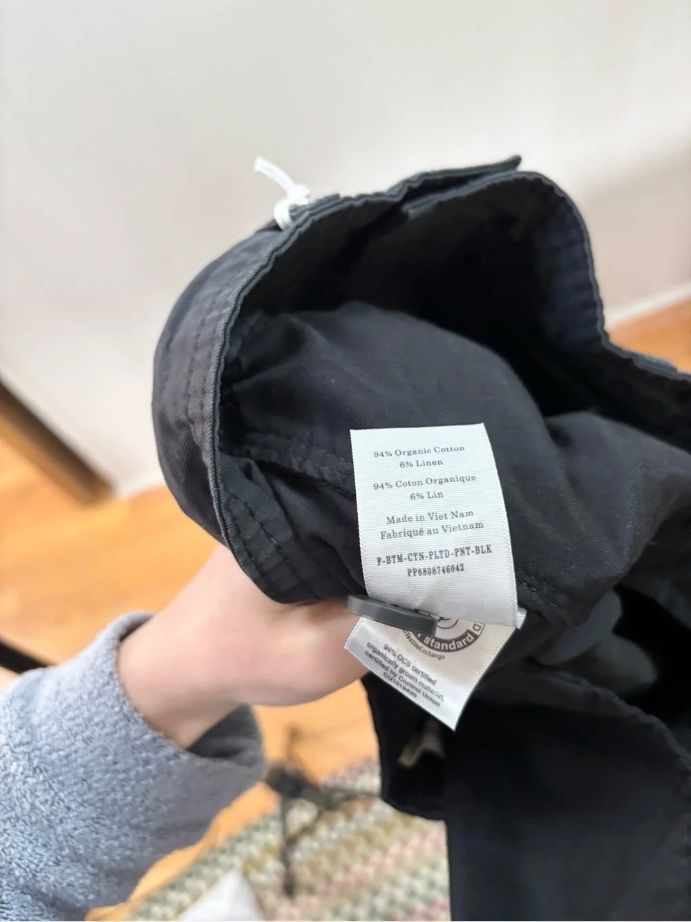 Everlane black tencel twill pleated chino sz 2 new barrel high rise cotton linen